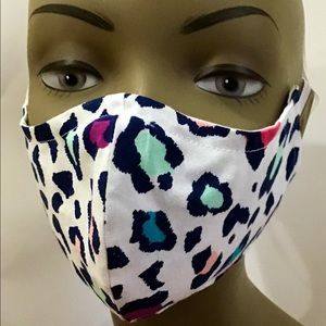 Women’s Rainbow Cheetah Face Mask 100% Cotton